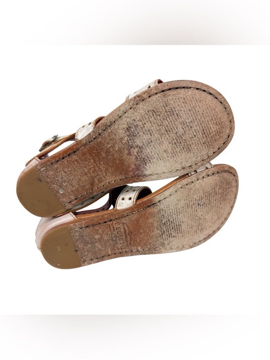 Bed Stu Artemis Gladiator Sandals Nectar Lux Ivory Distressed Leather Size 5.5 main image 10